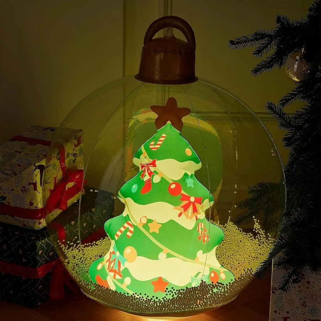 Inflatable Holiday Ball with Light — Operated via Remote Control
