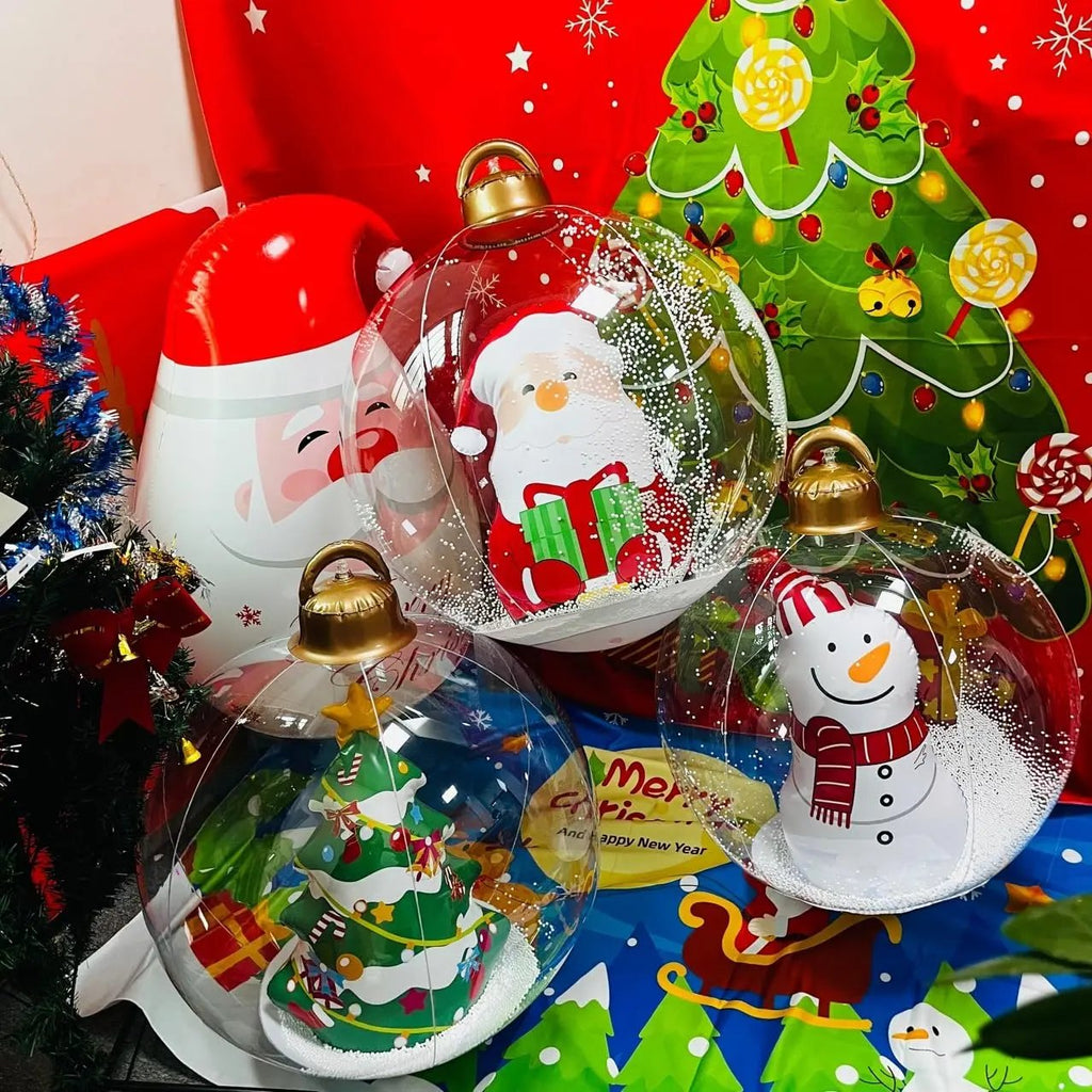 Inflatable Holiday Ball with Light — Operated via Remote Control