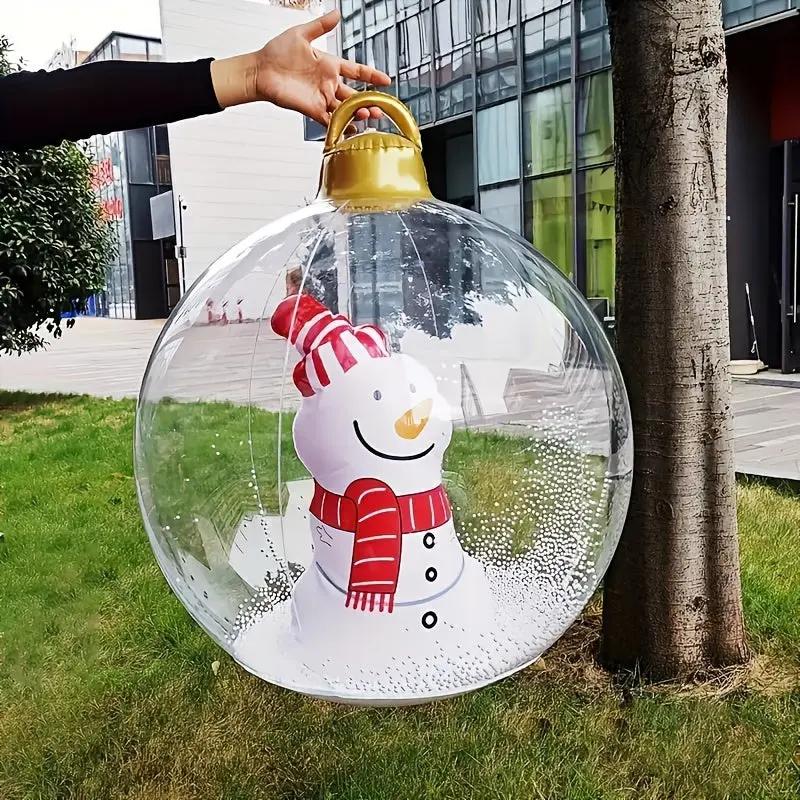 Inflatable Holiday Ball with Light — Operated via Remote Control